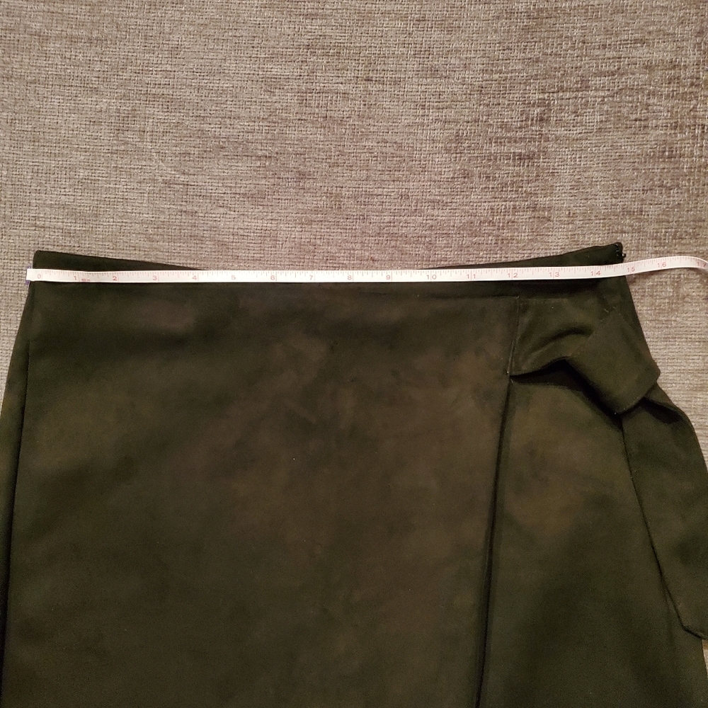 Zara Faux Suede Skort with Side Knot - Picture 10 of 11